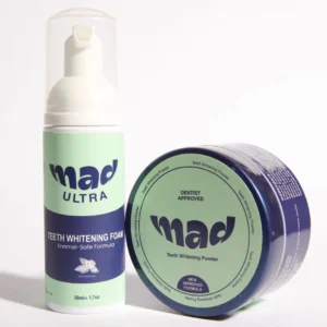 MAD Teeth Whitening Foam + MAD Teeth Whitening Powder (RECOMMENDED) 20% EXTRA DISCOUNT